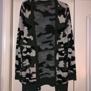Oversized army cardigan